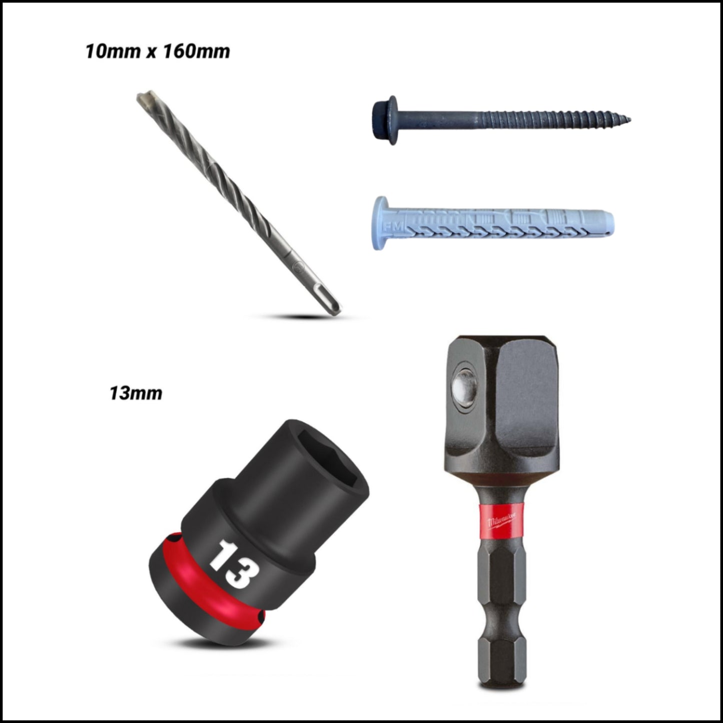 (Outdoor Unit) Bracket Mounting Kit – Masonry Wall Installation