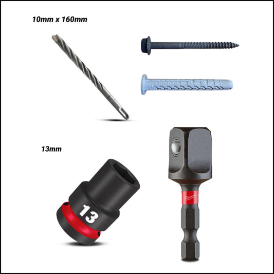 (Outdoor Unit) Bracket Mounting Kit – Masonry Wall Installation