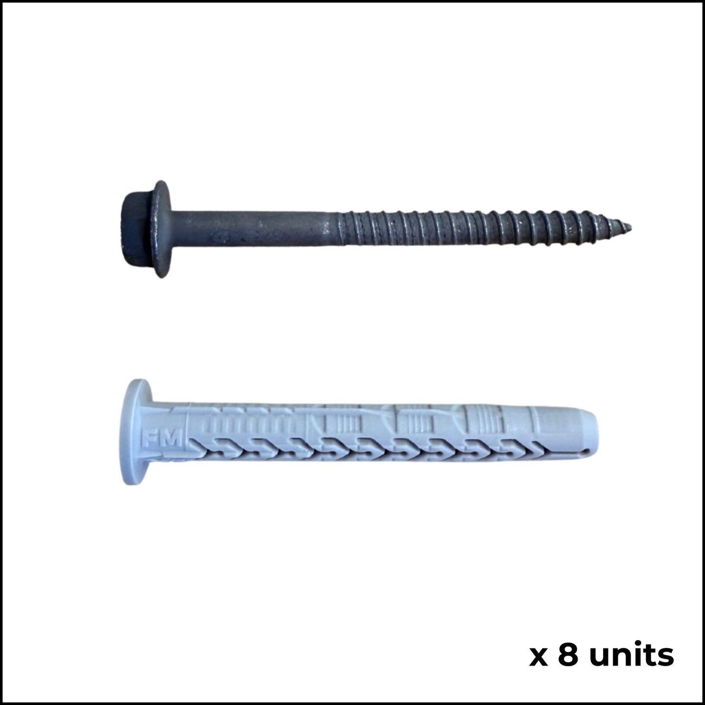 8 PACK - Friulsider Galvanised 80mm Wall Anchor